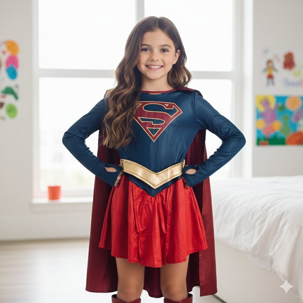 Rubie's Supergirl Girl's Medium 8-10 yo DC Comics TV Series Fancy Dress Costume
